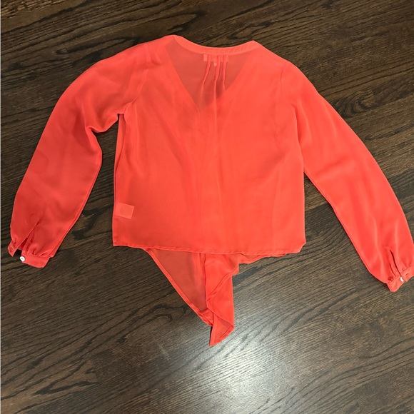 Olive & Oak orange tie button down in a medium - Picture 2 of 2